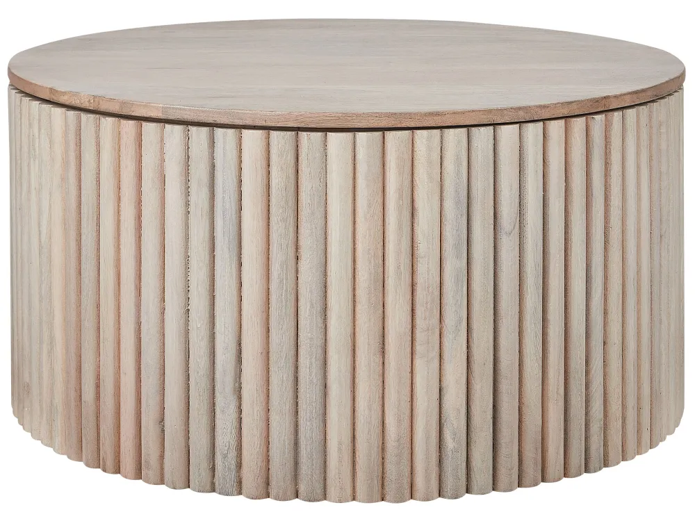 Kit Completo Storage Mango Wood Coffee Table Light KIRKWOOD