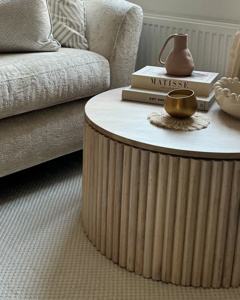 Kit Completo Storage Mango Wood Coffee Table Light KIRKWOOD