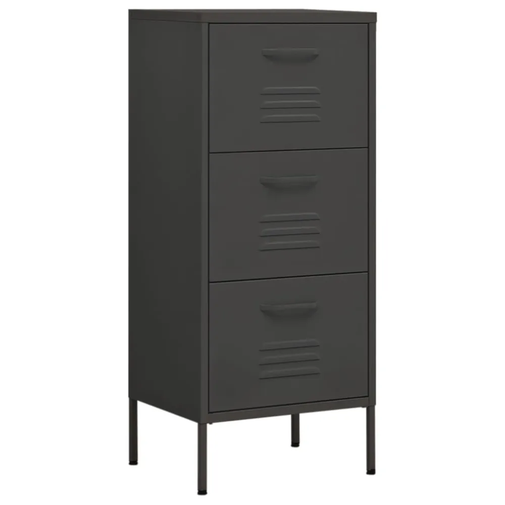Armário de arrumação ço 42,5x35x101,5 cm antracite com 5 Anos de Garantia