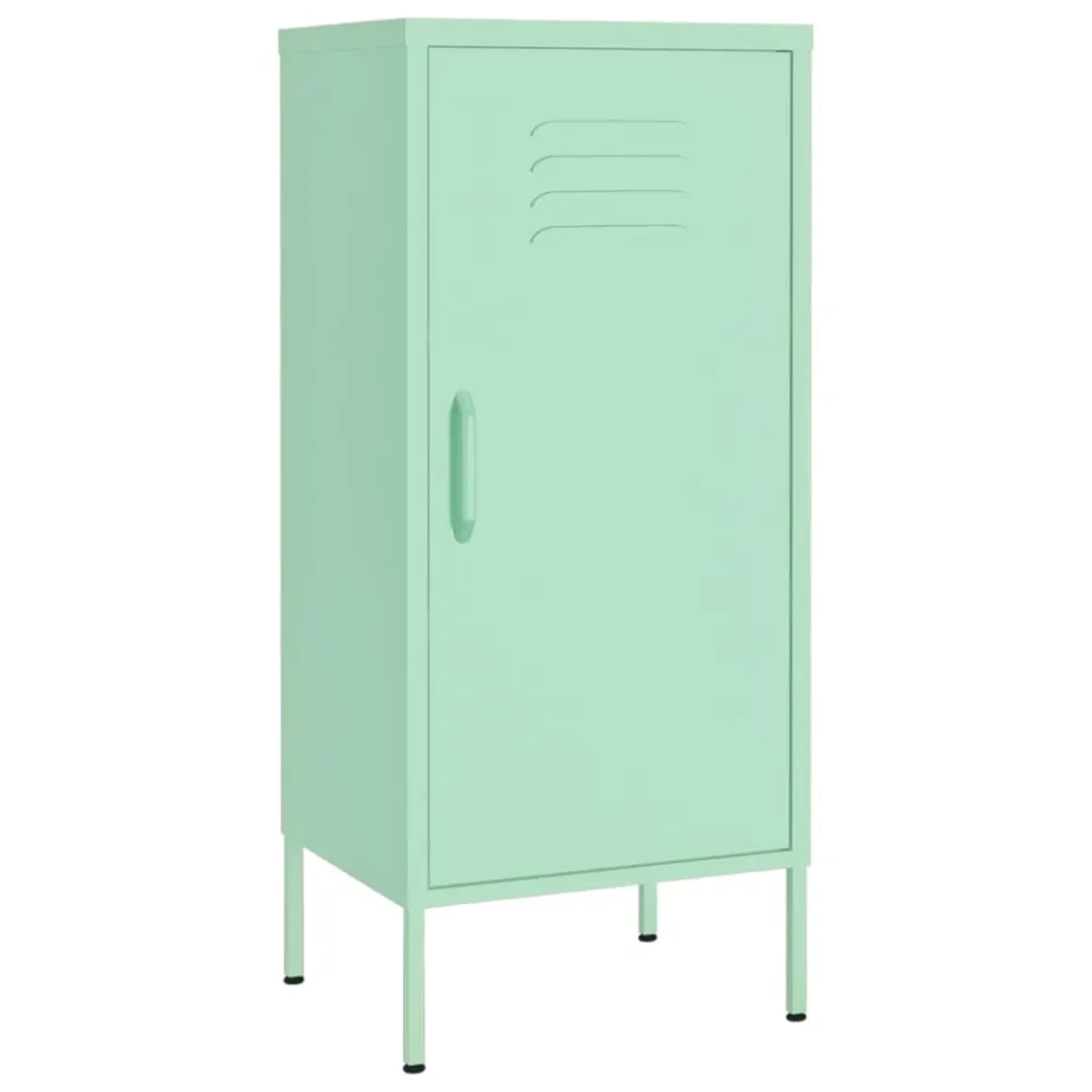 Armário de arrumação ço 42,5x35x101,5 cm verde-hortelã para Ambientes Modernos