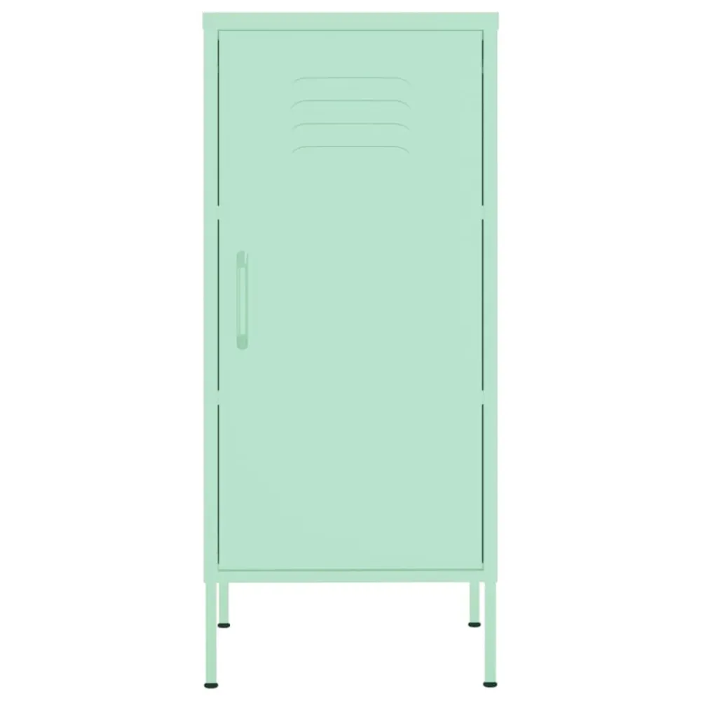 Armário de arrumação ço 42,5x35x101,5 cm verde-hortelã para Ambientes Modernos
