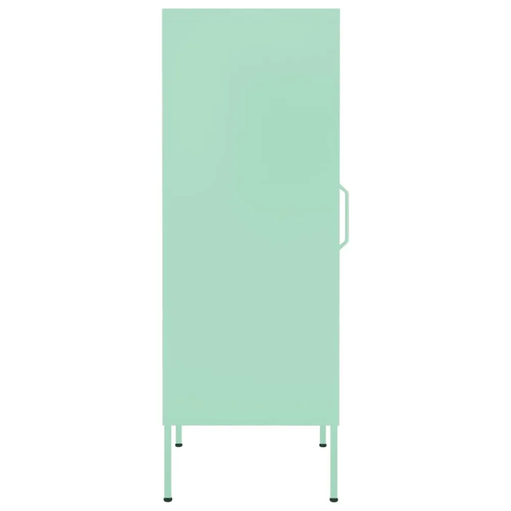 Armário de arrumação ço 42,5x35x101,5 cm verde-hortelã para Ambientes Modernos