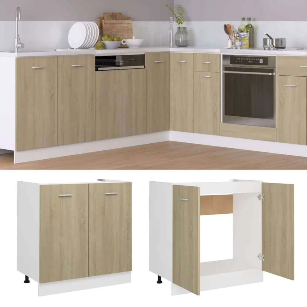 Armário para micro-ondas derivados de madeira cinza | Design Italiano |