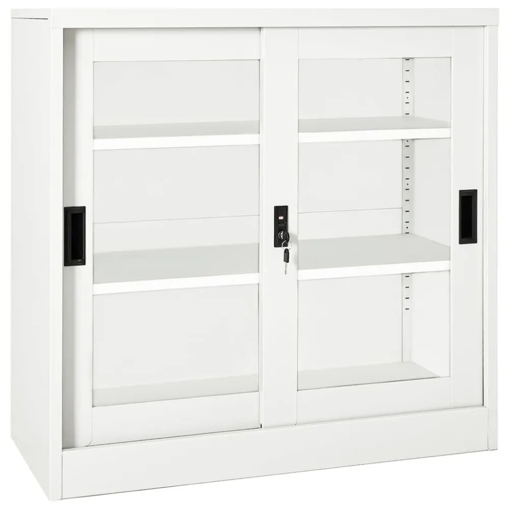 Peç Central Armário com porta deslizante ço 90x40x90 cm branco