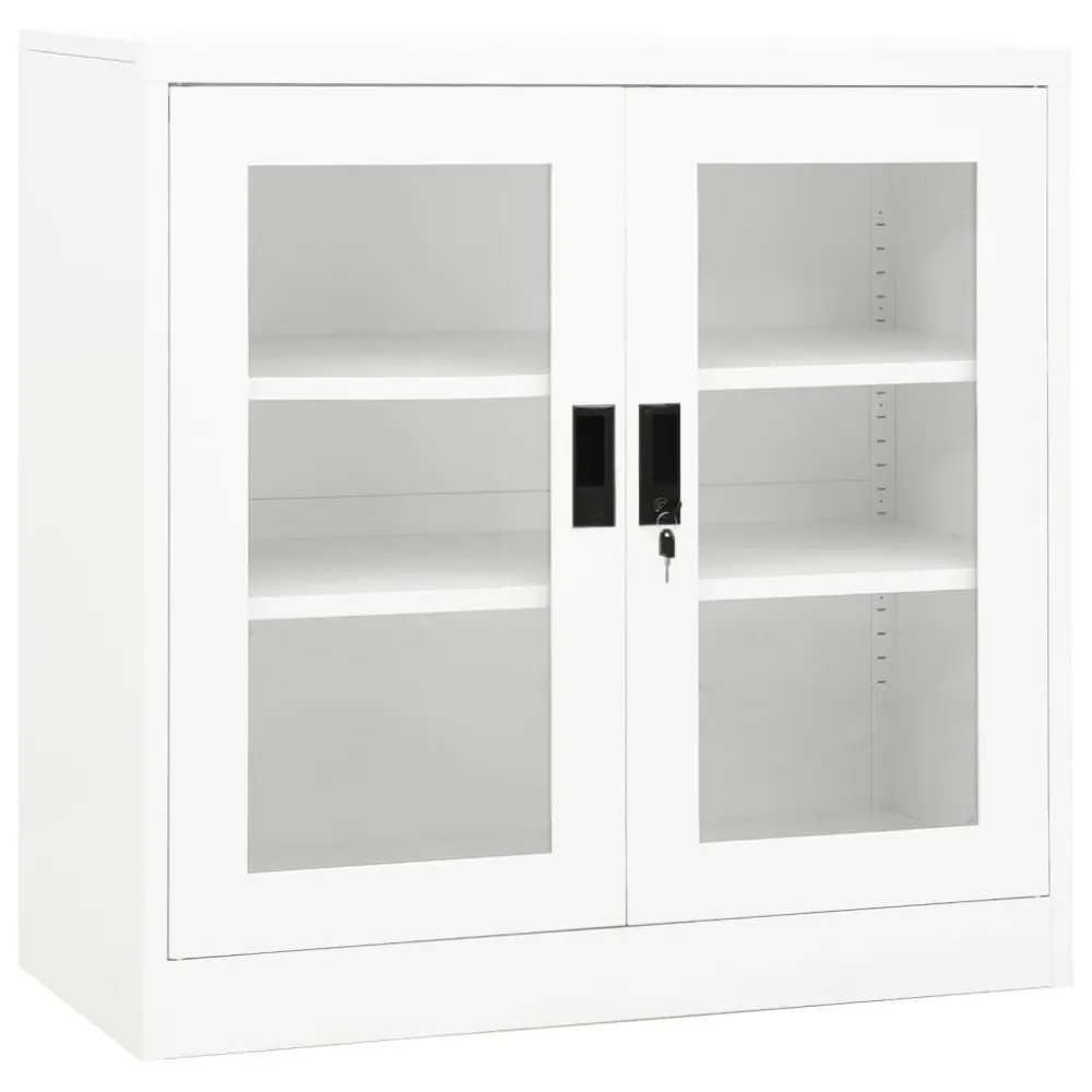 Peç Central Armário de escritório 90x40x90 cm ço branco