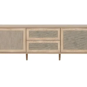 Mesa Baixa Kuta 2 Portas 2 Gavetas 175X62.9X40 Carvalho