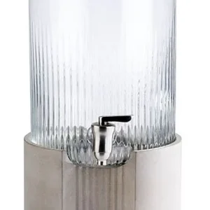 Distribuidor de bebidas APS -ELEMENT-, Ø 22 cm, altura: 45 cm, 7 litros, recipiente de vidro, torneira de ço inoxidável, b...