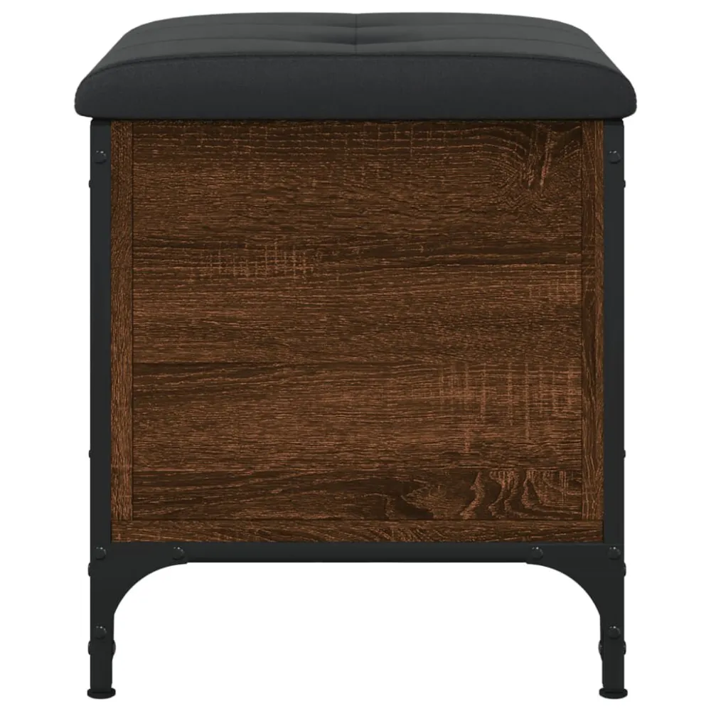 Premium de Madeira Maciç Banco arrumação 42x42x45 cm derivados madeira carvalho castanho