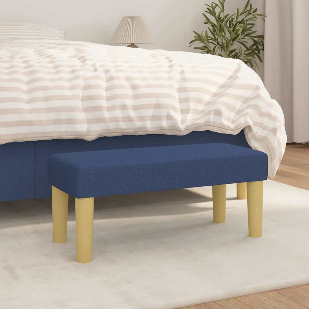 Banco 70x30x30 cm tecido azul | Resistente à Chuva | Confortável