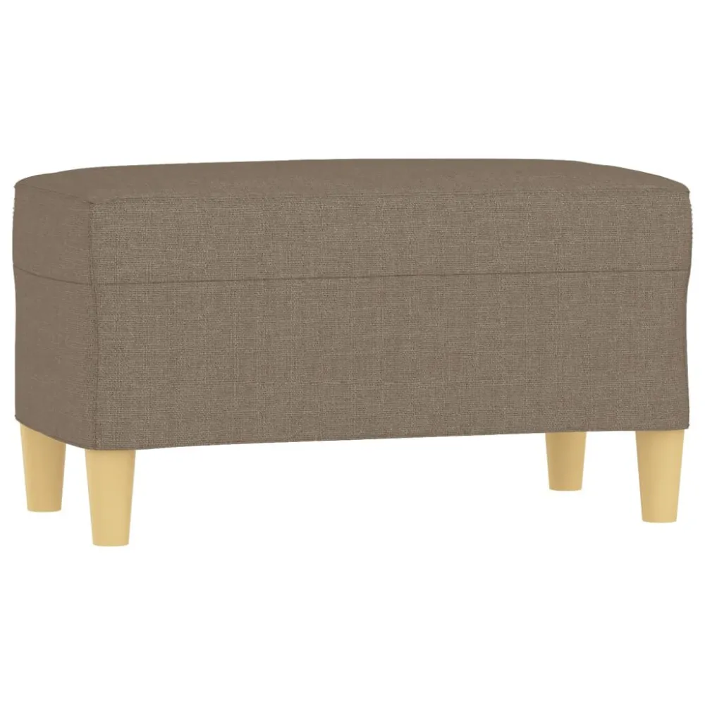 Banco 70x35x41 cm tecido cinza-acastanhado Dobrável e Portátil