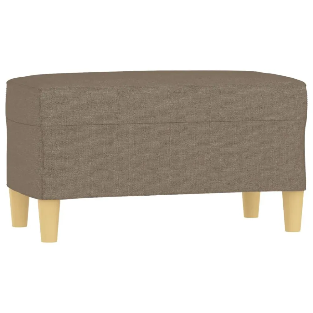 Banco 70x35x41 cm tecido cinza-acastanhado Dobrável e Portátil