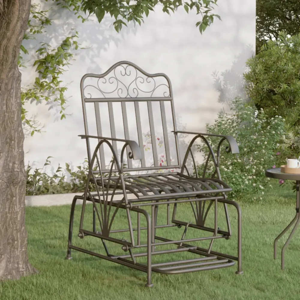 Banco de alpendre 61 cm ço preto com Apoio para Bebidas