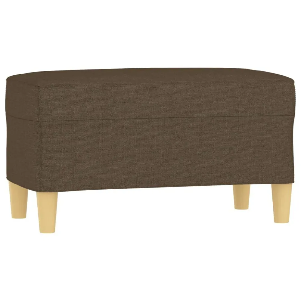 Banco de Jardim Banco 70x35x41 cm tecido castanho