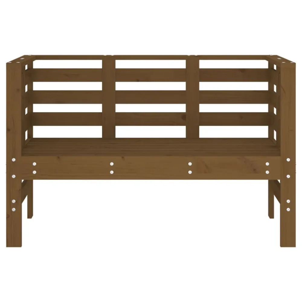 Banco de Jardim Banco de jardim 111,5x53x71 cm pinho maciço castanho-mel