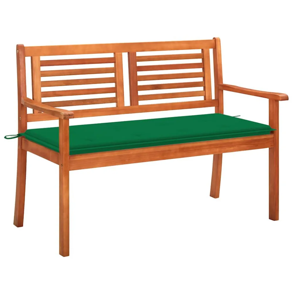 Banco de Jardim Banco de jardim 2 lugares com almofadão 120 cm eucalipto maciço