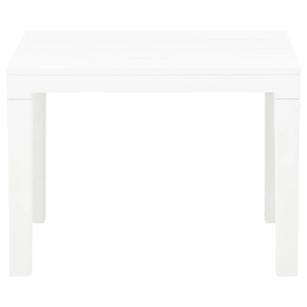 Bancos de jardim 2 pcs plástico branco | Montagem Fácil e Rápida