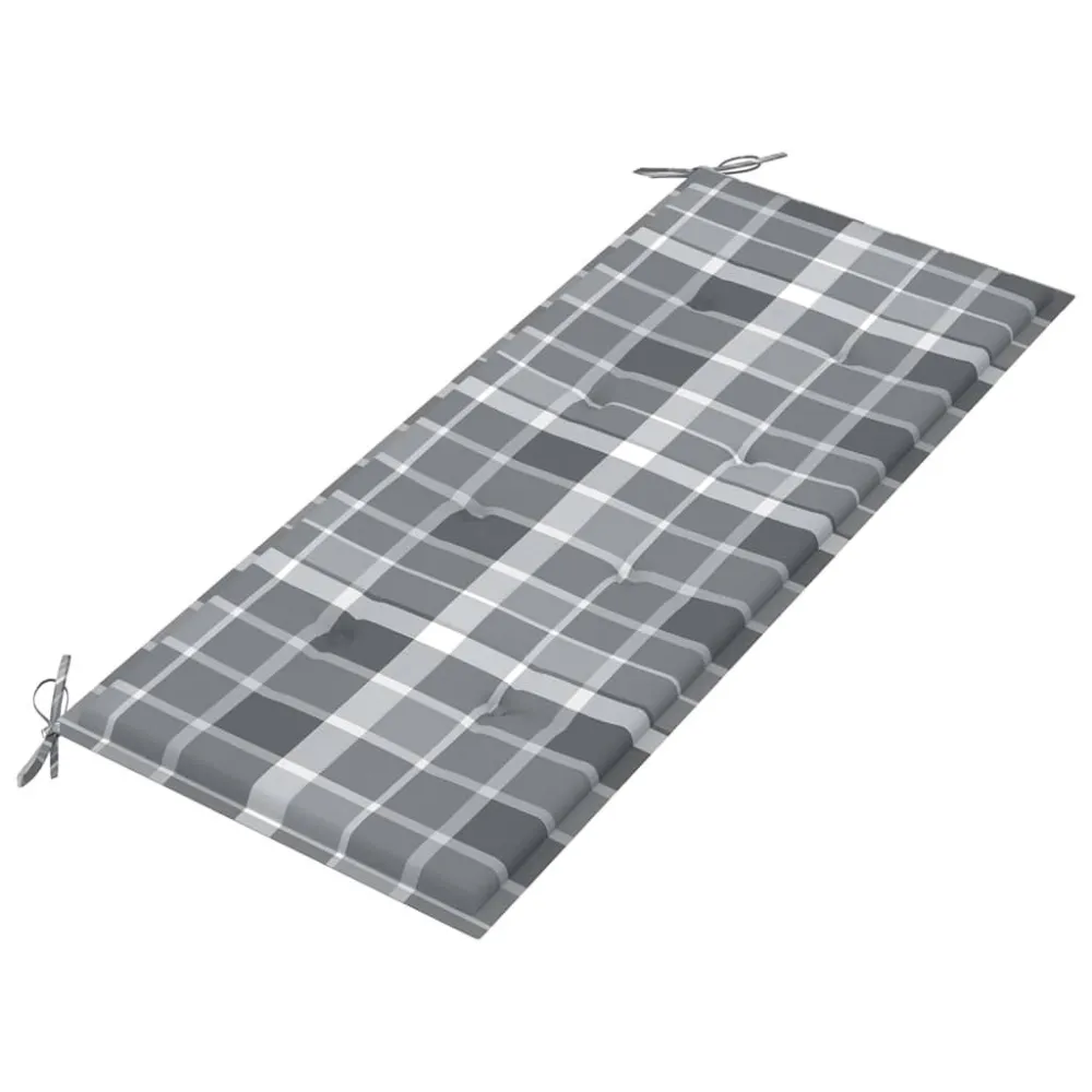 Cadeira de Balanço Banco de jardim 3 lugares com almofadão 150 cm eucalipto cinza