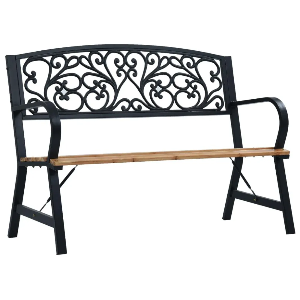 Design Ergonômico e Confortável Banco de jardim 120 cm madeira