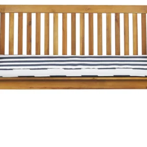 Design Ergonômico e Confortável Bancos de jardim com almofadas VIVARA Madeira de Acácia certificada Azul marinho