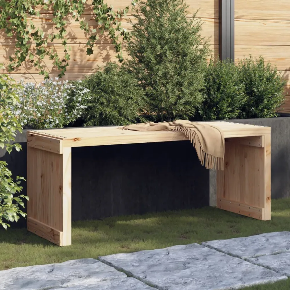 Poltrona de Rattan Banco de jardim extensível 212,5x40,5x45 cm pinho maciço