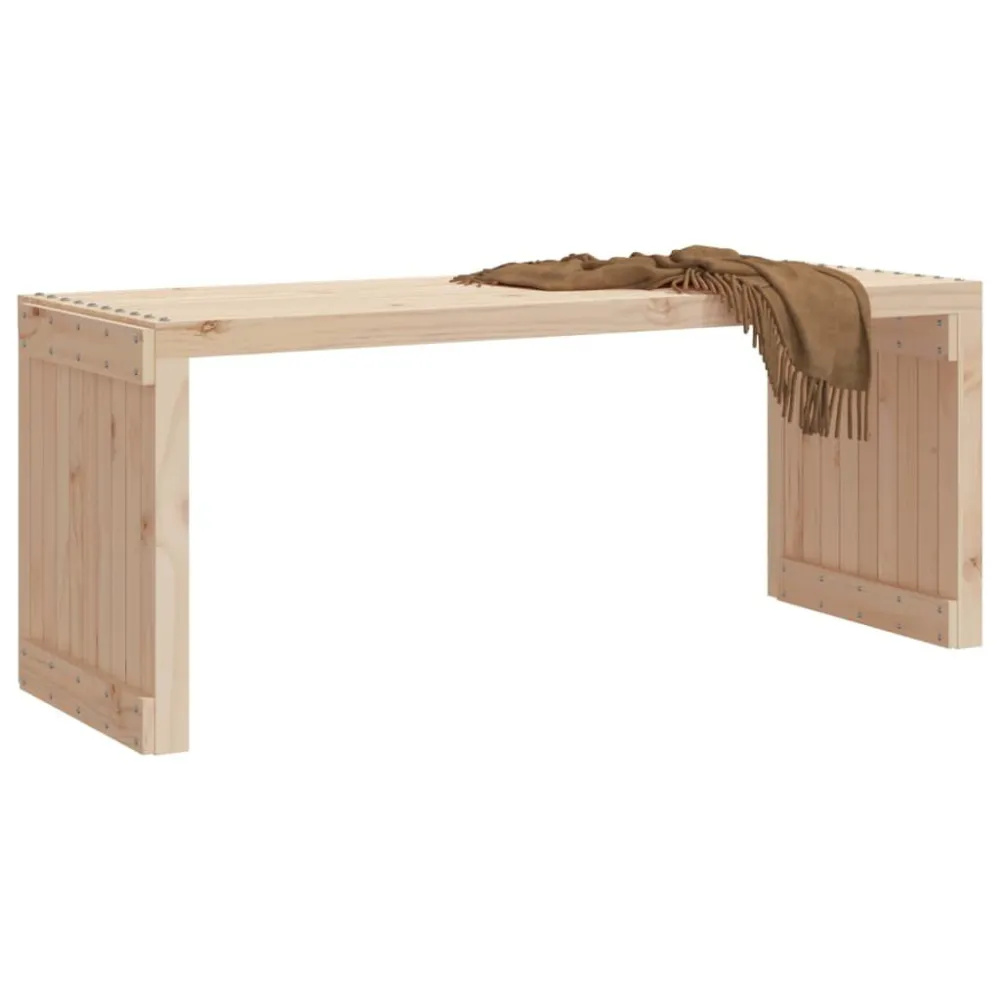 Poltrona de Rattan Banco de jardim extensível 212,5x40,5x45 cm pinho maciço