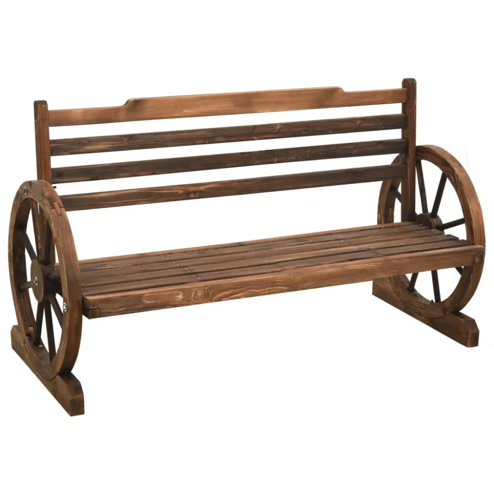 Premium Resistente ao Tempo Banco de jardim 112 cm madeira de abeto maciç