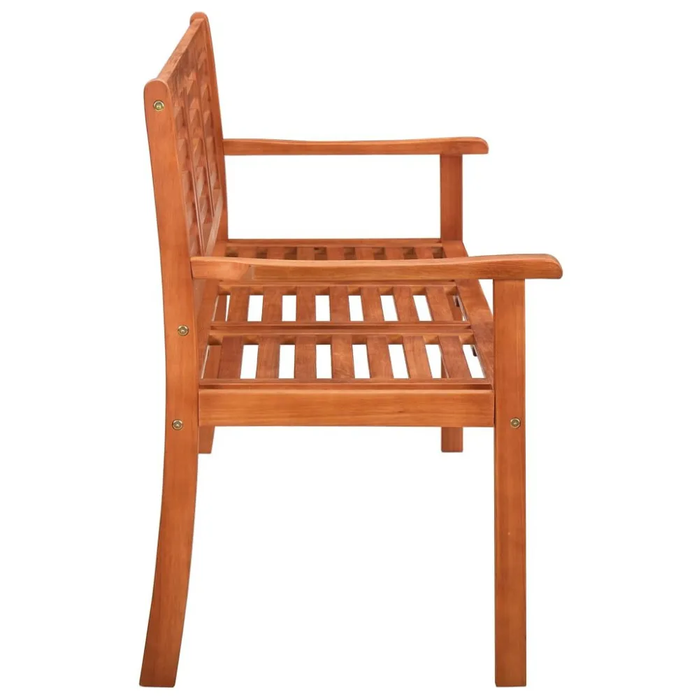 Premium Resistente ao Tempo Banco de jardim 3 lugares com almofadão 150 cm eucalipto maciço