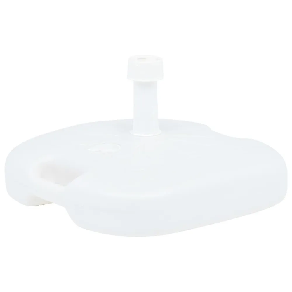 Alta Durabilidade com Proteção UV Base de guarda-sol enchimento com areia/água 16L plástico branco