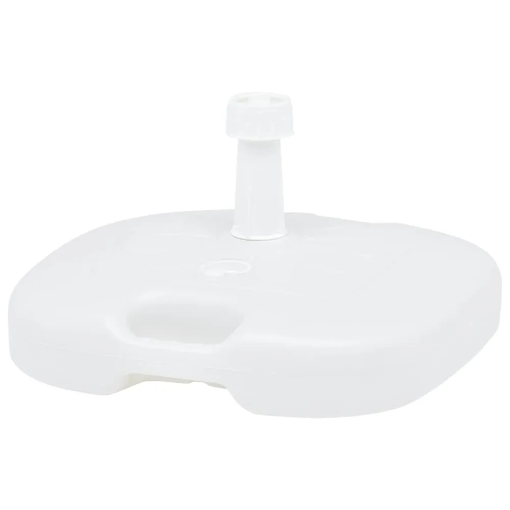 Alta Durabilidade com Proteção UV Base de guarda-sol enchimento com areia/água 16L plástico branco