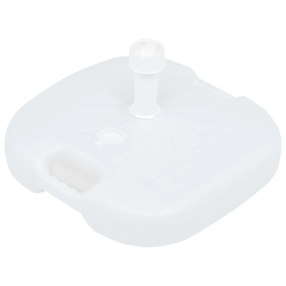 Alta Durabilidade com Proteção UV Base de guarda-sol enchimento com areia/água 16L plástico branco
