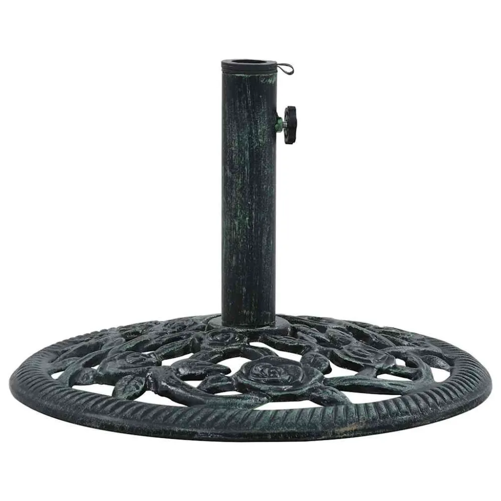Premium Resistente ao Vento Base para guarda-sol 9 kg 40 cm ferro fundido verde