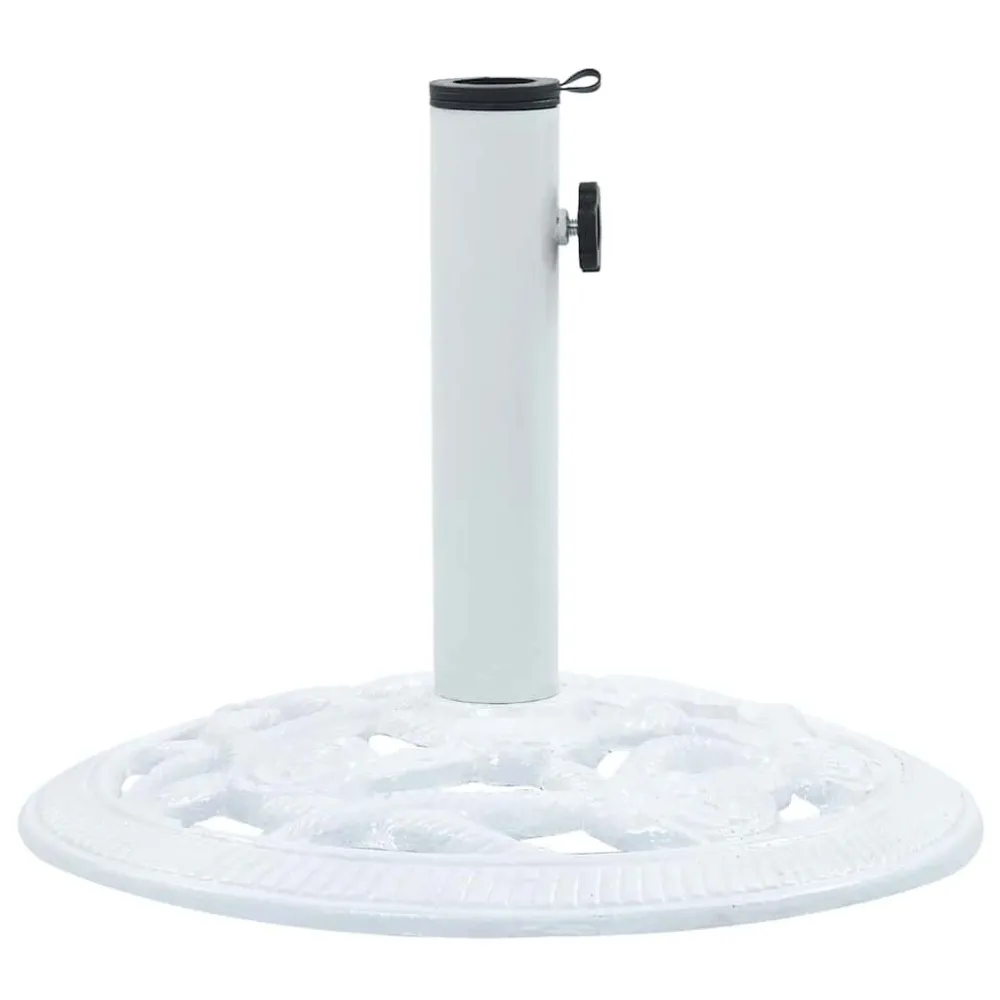 Sombreiro de Parede Base para guarda-sol 9 kg 40 cm ferro fundido branco