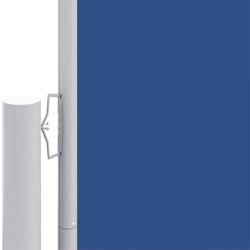 Toldo lateral retrátil 117x1200 cm azul com Inclinação Ajustável