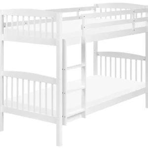 Ergonômico Beliche em madeira de pinho branco 90 x 200 cm REVIN