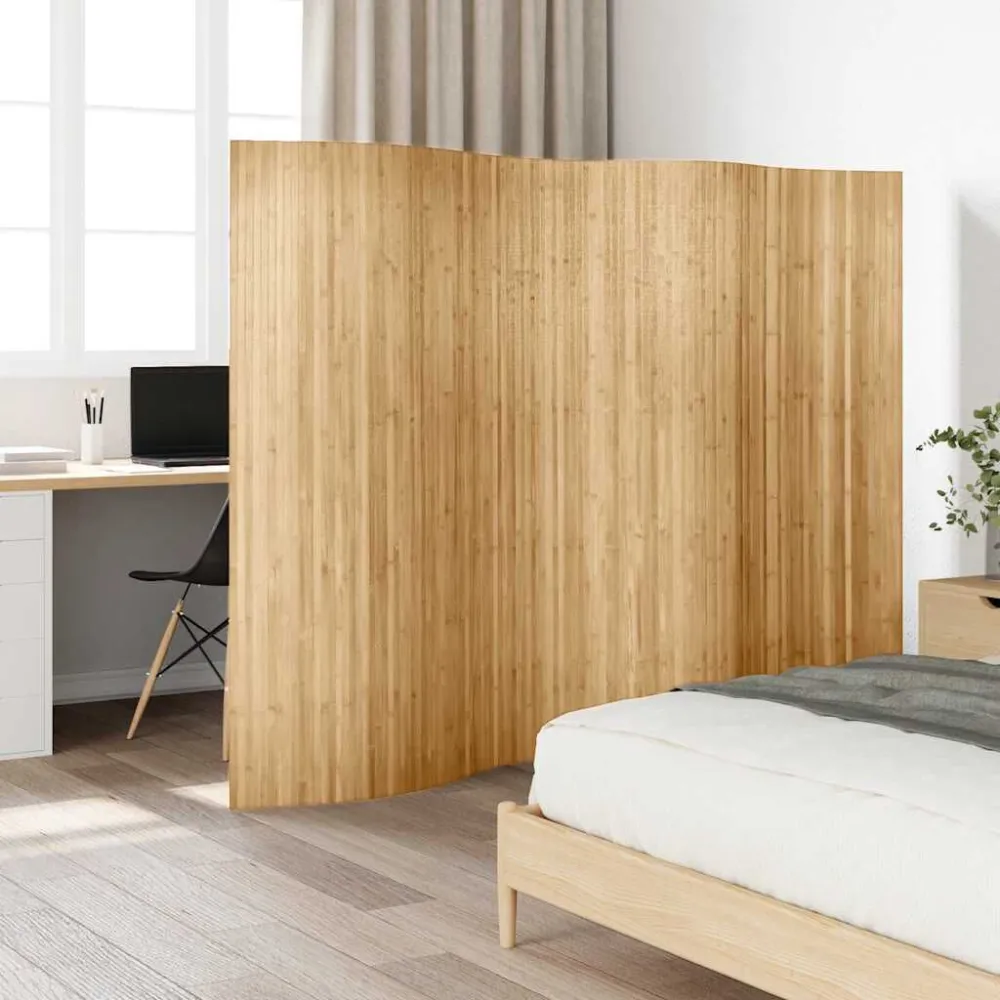 Biombo/divisória de sala 250x165 cm bambu genuíno