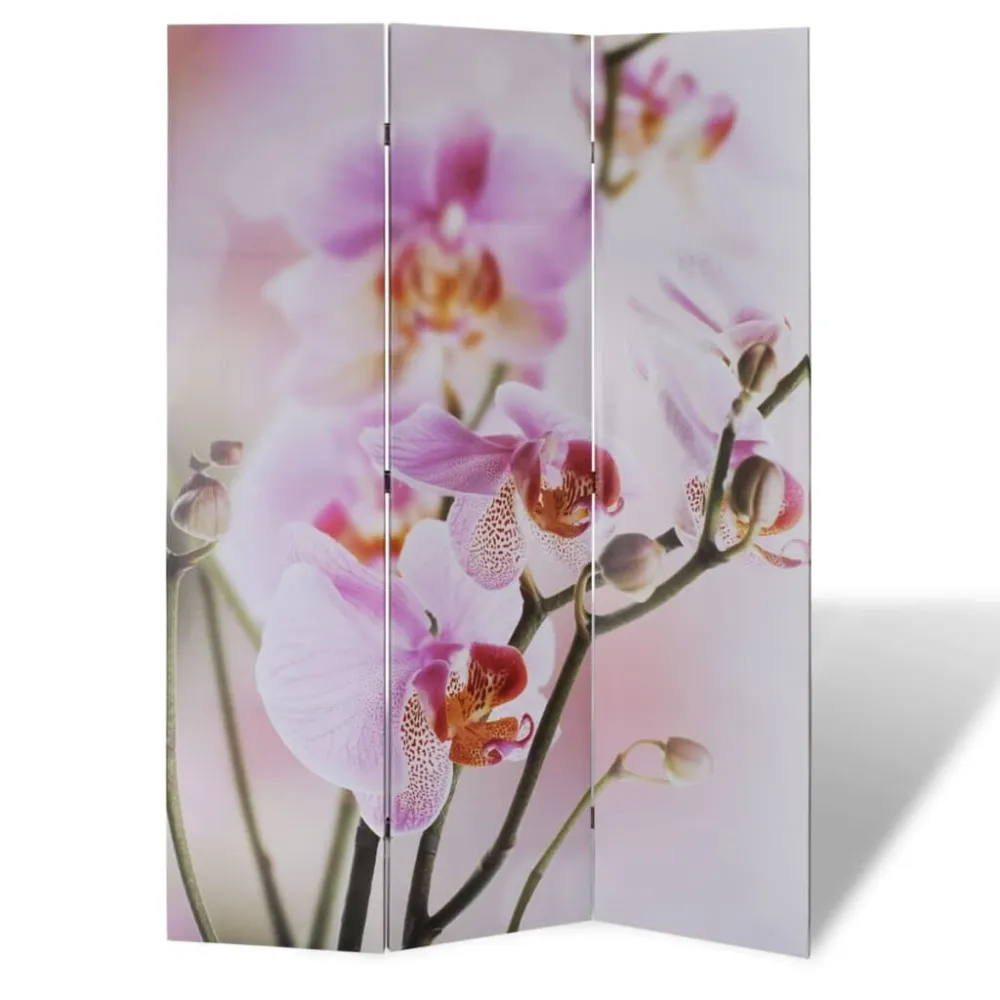 Conjunto Completo para Quarto Biombo dobrável com estampa de flores 120x170 cm
