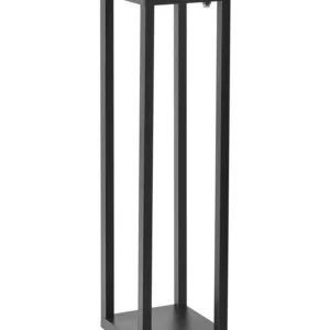 Solar Outdoor LED Bollard Lamp Preto SELWAY para Prateleira ou Mesa