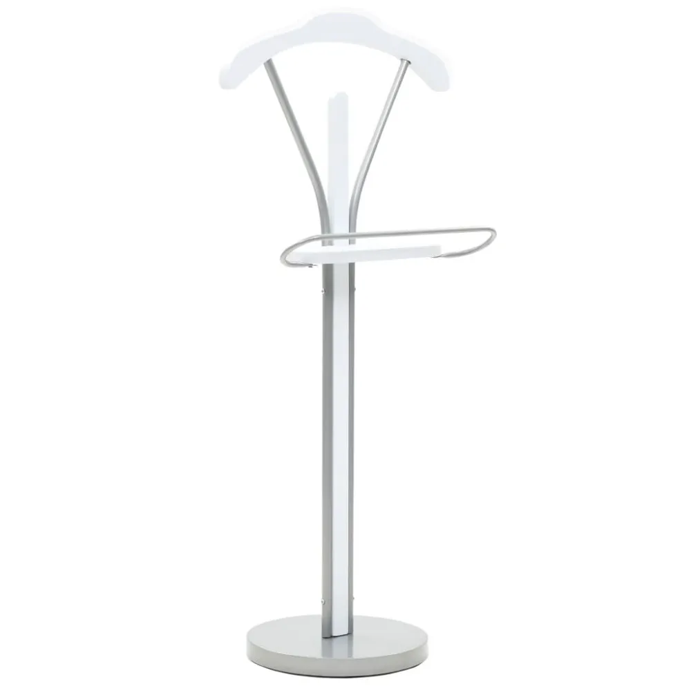 Carrinho de Lavanderia Cabide de pé 45x35x107 cm branco