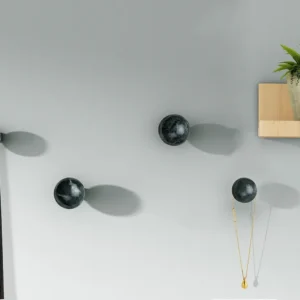 Conjunto de 4 cabides em mármore cor verde - RALONDINE