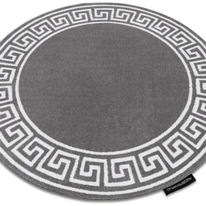 Resistente ao Inverno Tapete HAMPTON Grecos redondo cinzento cercle 160 cm