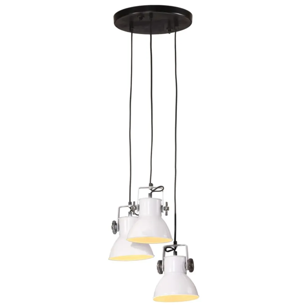 Candeeiro suspenso 25 W 30x30x100 cm E27 branco com Pés Elevadores