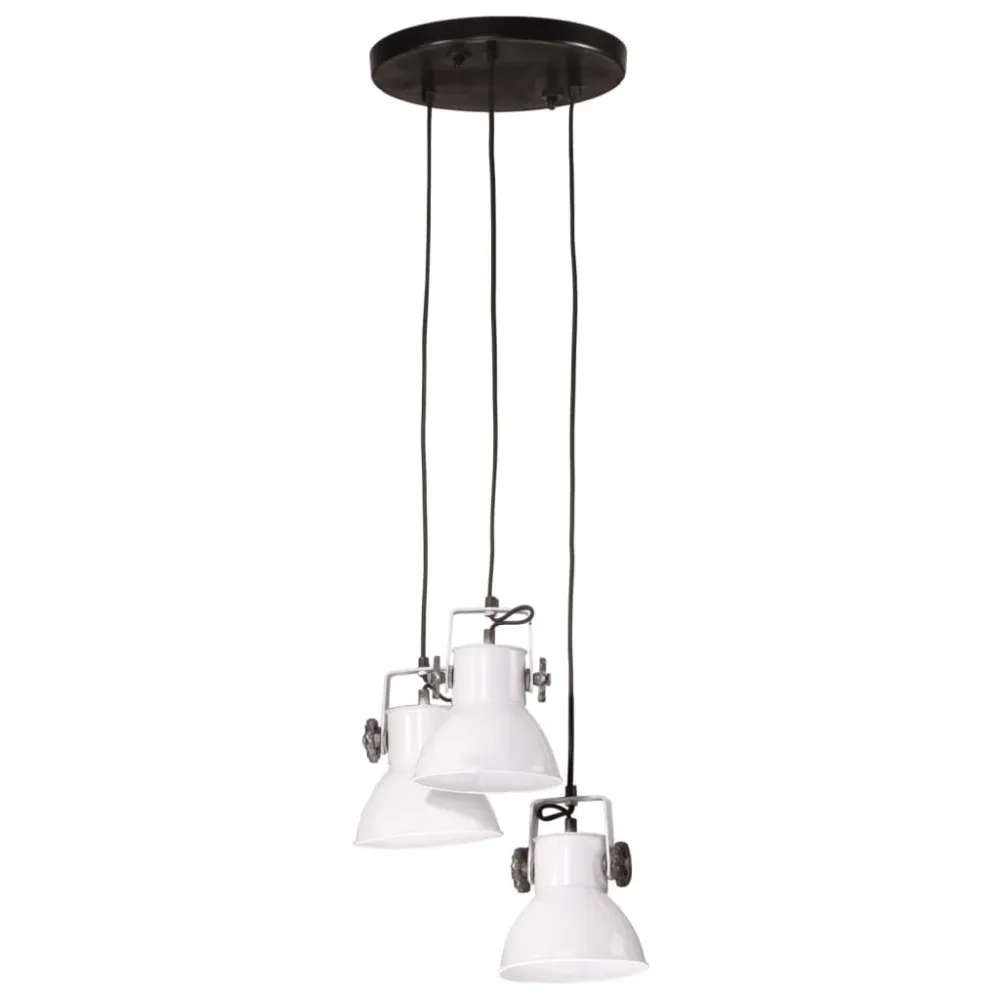 Candeeiro suspenso 25 W 30x30x100 cm E27 branco com Pés Elevadores