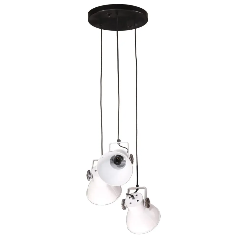 Candeeiro suspenso 25 W 30x30x100 cm E27 branco com Pés Elevadores