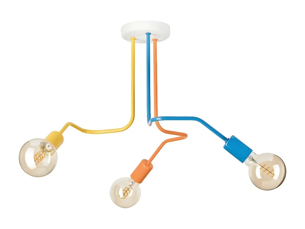 Candeeiro Suspenso Damiano, Multicolorido, 40x55x55 cm, EPIKASA Diâmetro de 30 cm