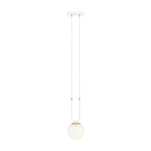 Candeeiro Suspenso Glam, Branco, 15x115x15 cm, EPIKASA Kit de 3 Tamanhos