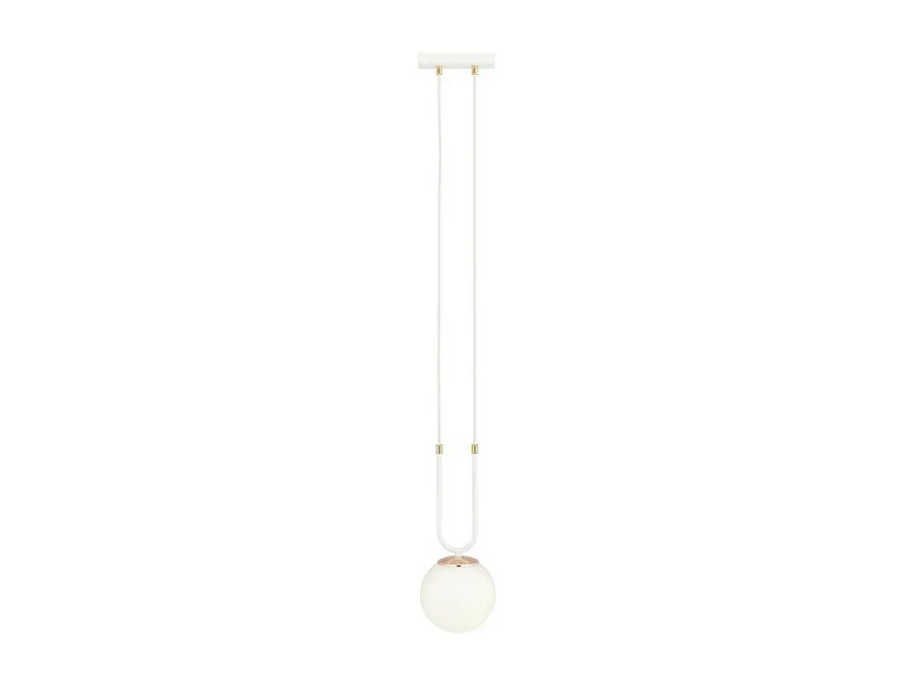 Candeeiro Suspenso Glam, Branco, 15x115x15 cm, EPIKASA Kit de 3 Tamanhos