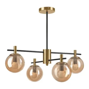 Candeeiro Suspenso Lilou, Ouro, 61x51x53 cm, EPIKASA em Terracota