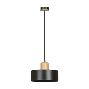 Candeeiro Suspenso Torin, Preto, 25x100x25 cm, EPIKASA para Plantas Suculentas