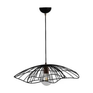 Candeeiro Suspenso Venezia, Preto, 55 x 55 x 80 cm, EPIKASA | Resistente Geada |