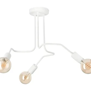 Prato Coletor Candeeiro Suspenso Damiano, Branco, 40x55x55 cm, EPIKASA